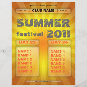 summer festival flyer