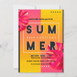 Summer Festival Invitation