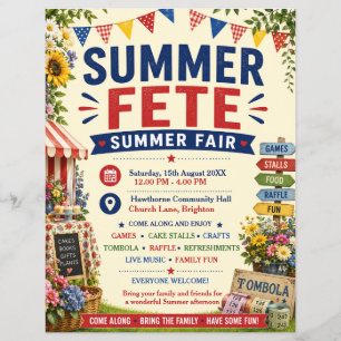 Summer Fete Summer Fair Flyer