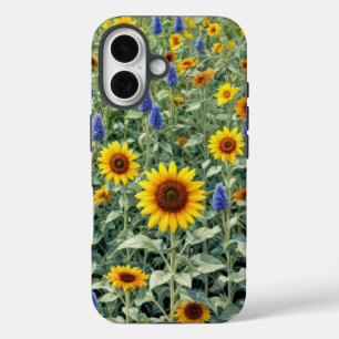 Summer Field of Sunflowers and Wildflowers iPhone 16 Case