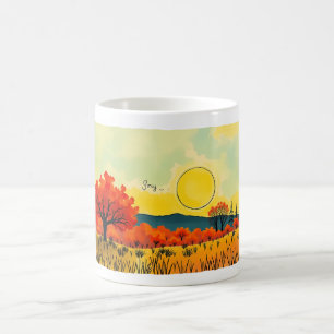 summer fields coffee mug