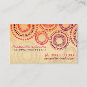 Summer Fireworks Fashion Retail Business Cards