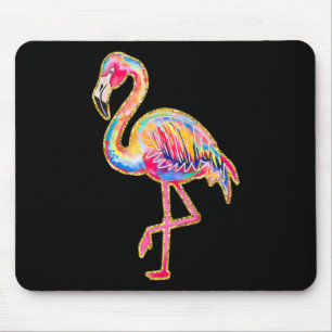 Summer Flamingo Tropical Hawaii Beach Summer Vacat Mouse Mat