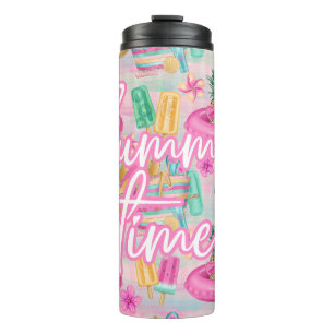 Summer Flamingo Tumbler   Pink Beach Drinkware