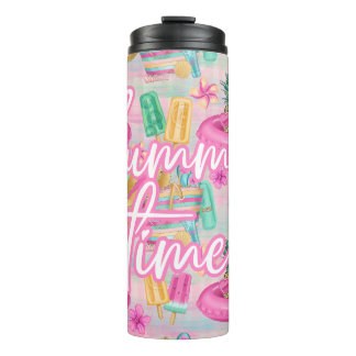 Summer Flamingo Tumbler | Pink Beach Drinkware