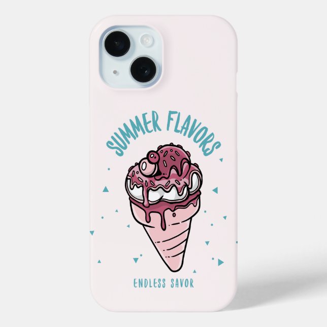 Summer Flavours Dripping Ice Cream Case-Mate iPhone Case (Back)