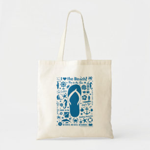 Summer Flip Flop Pattern Tote Bag