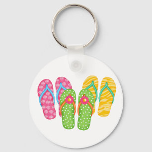 Summer Flip Flops Key Ring