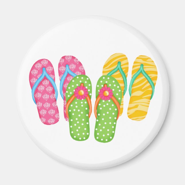 Summer Flip Flops Magnet (Front)