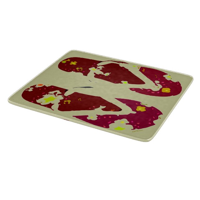 Summer Flip Flops (red) Cutting Board (Corner)