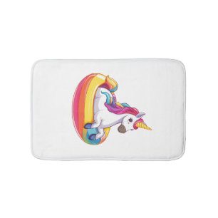 Summer Float Unicorn (1) Bath Mat