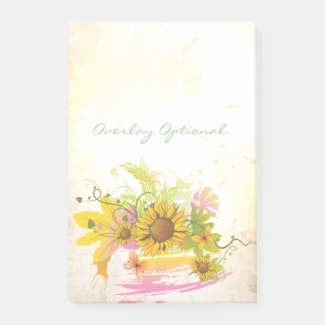 Summer Floral 1 Options Post-it Notes (Front)