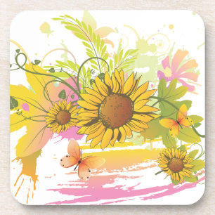 Summer Floral 1A Coaster