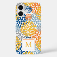 Summer Floral Abstract Bright Colours Monogrammed