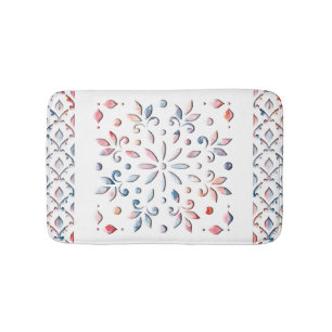 Summer Floral Bath Mat