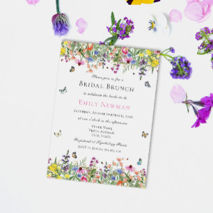 Summer Floral Bridal Brunch Invitation