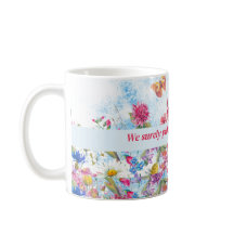 Summer Floral Butterfly Personalised Mug