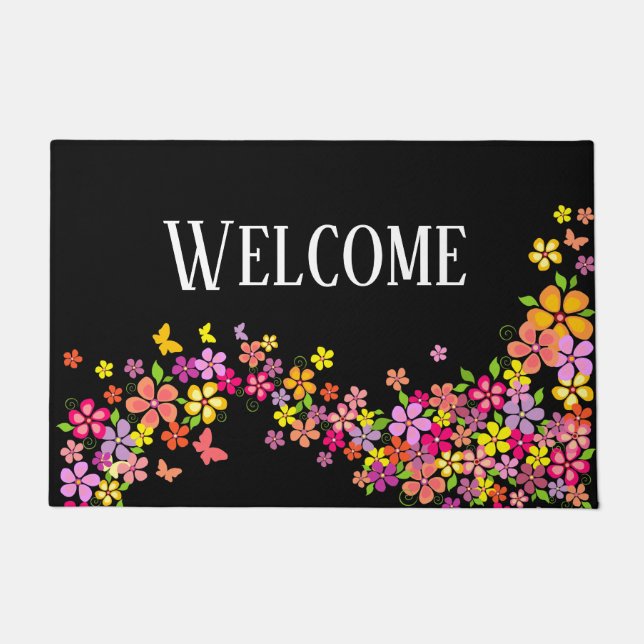 Summer Floral Doormat (Front)