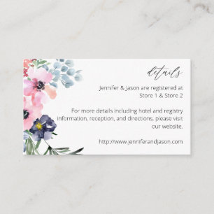 Summer Floral Enclosure Card