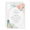 Summer Floral Frame Wedding Invitation