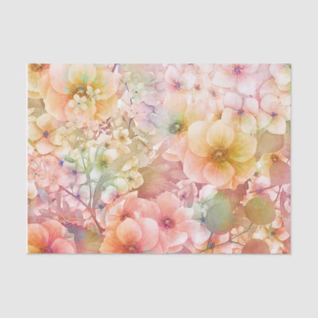 Summer Floral Garden Tissue Paper (Front)