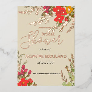 Summer Floral Garden Wildflowers Bridal Shower