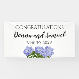 Summer Floral Hydrangea Wedding Banner