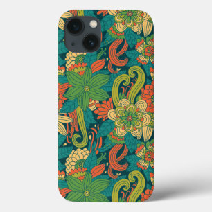 Summer floral pattern iPhone 13 case