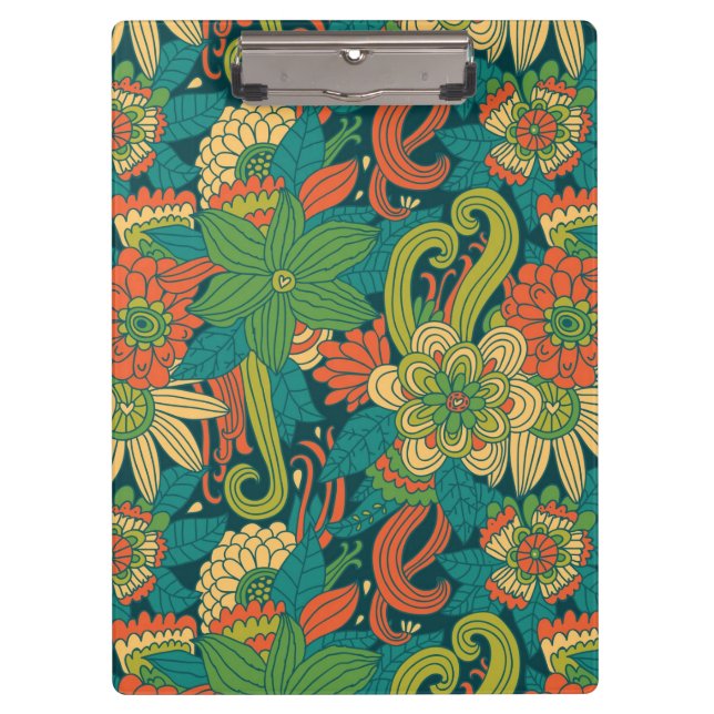 Summer floral pattern clipboard (Front)