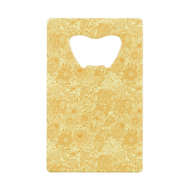 Summer floral pattern in warm colours (Front)