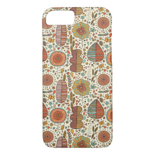 Summer floral pattern made of leaves iPhone 8/7 case