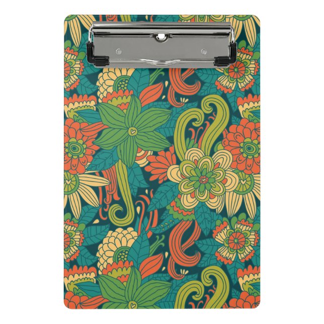 Summer floral pattern mini clipboard (Front)
