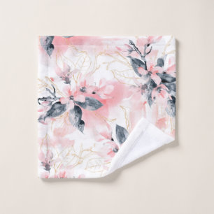 Summer Floral Washcloth Wash Cloth
