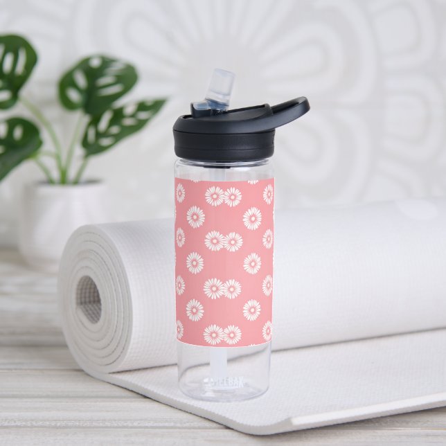 Summer Floral Water Bottle – 20oz BPA-Free (Yoga)