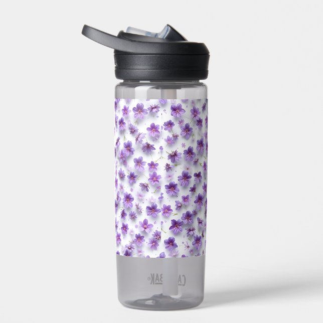 "Summer Floral Water Bottle - 20oz, Leakproof" (Right)
