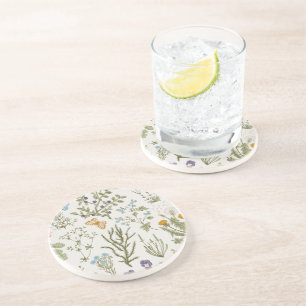 Summer Floral Wildflowers Coaster