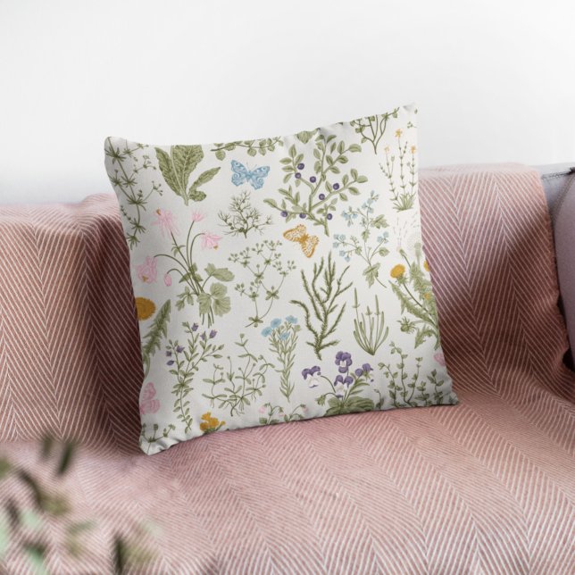 Summer Floral Wildflowers Cushion (Creator Uploaded)