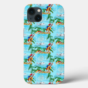 Summer Florida Seaplane Tropical Beach Coastal iPhone 13 Case