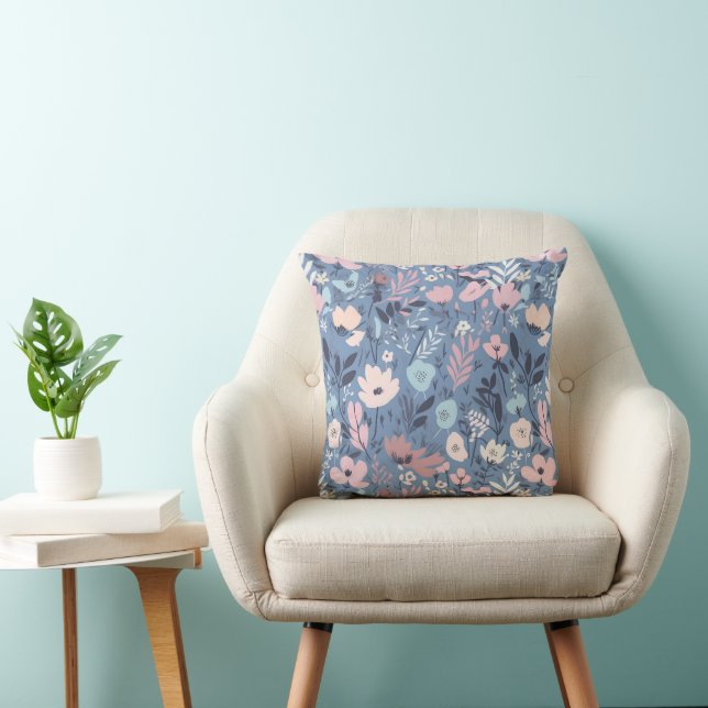 Summer Flower Abstract Cushion (Chair)