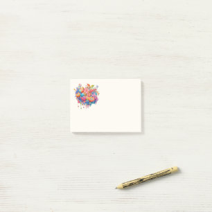 Summer Flower Bouquet Whimsical Boho Post-it Notes