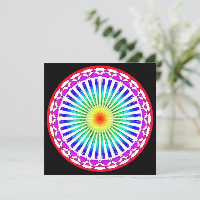 Summer Flower Card (Standing Front)