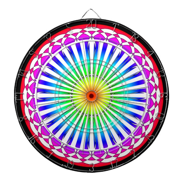 Summer Flower Dartboard (Front)
