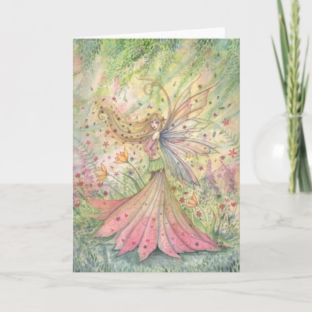 Summer Flower Fairy Card (Front)