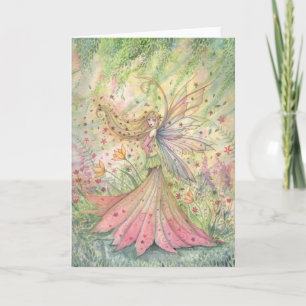 Summer Flower Fairy Card