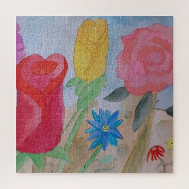 Summer Flower Garden Jigsaw Puzzle (Vertical)