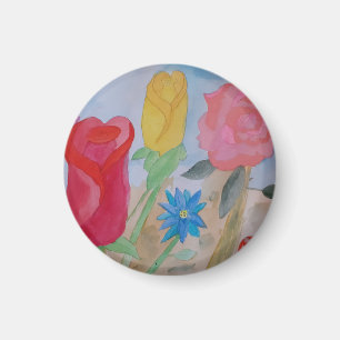 Summer Flower Garden Magnet