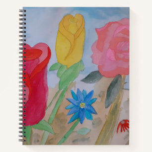 Summer Flower Garden Spiral Notebook