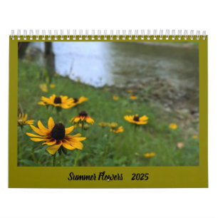 Summer Flowers 2025 Calendar