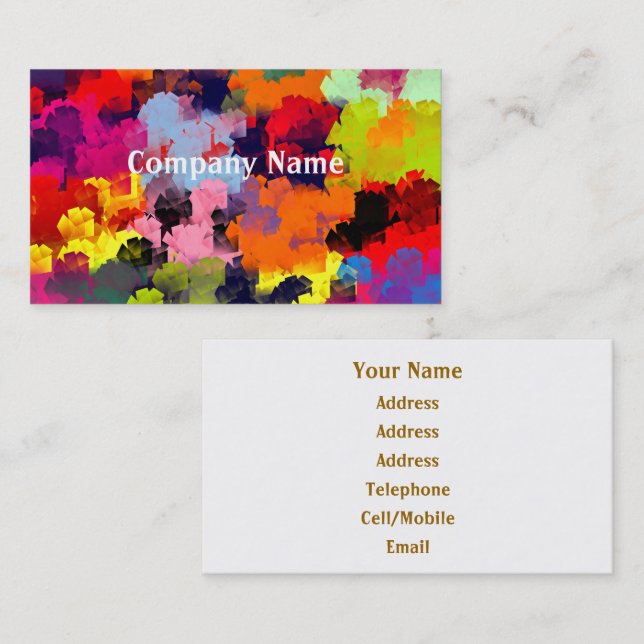 SUMMER FLOWERS BUSINESS CARD (Front/Back)