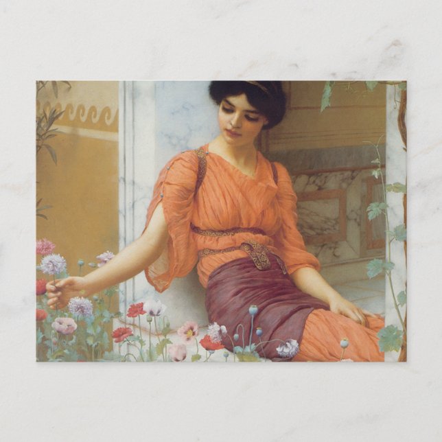 Summer Flowers by John William Godward Postcard (Front)